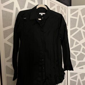 Chico's Elegant Black Floral Shirt